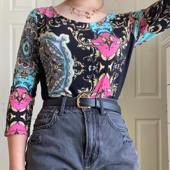 Multicolor bodycon dress - Picture 3 of 3